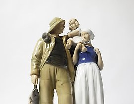 渔夫的家庭。丹麦，哥本哈根，Bing & Grondahl。