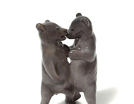 两个熊。丹麦，哥本哈根，皇家哥本哈根，1923年之前