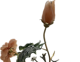 珠宝作品《插花》由贵金属和宝石制作。作品作者：斯韦特兰娜·塞季赫。