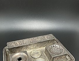 Inkwell, 1752, Russia, Saint Petersburg, belonging to the Russian Empress Elizabeth Petrovna Romanova (from the palace).