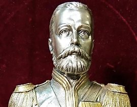 银质尼古拉二世半身像