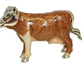 SATURNO 小雕像 银色，珐琅