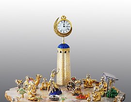 银制作品《东部集市》 东方礼物。