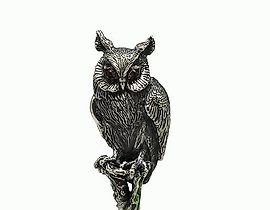 洛基·瓦列里亚·戈罗瓦诺娃的勺子。勺子猫头鹰。