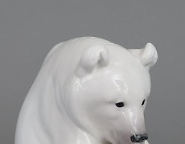 Porcelain figure "Polar Bear." Royal Copenhagen