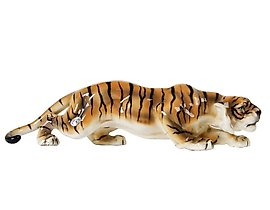 The figurine "Crouching Tiger" by Goldscheider, 1935.