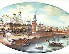 法赫陶瓷“莫斯科在河上” 魏玛 德国