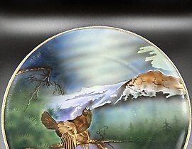 装饰盘 - “公鸡” M.S. 库兹涅佐夫 1890年代