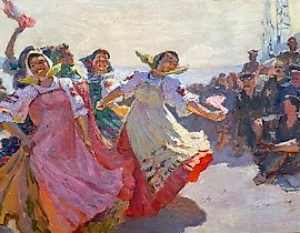 "Concert at the Construction Site. (sketch)"