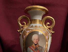 皇帝弗朗茨一世的肖像花瓶
