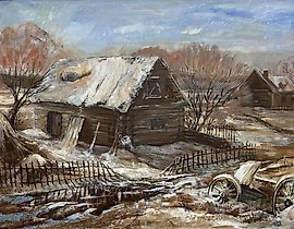 The translation of "Весенний пейзаж" into English is "Spring landscape."