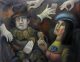 The word "Шулеры" translates to "Cheaters" in English.