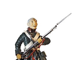 Blocked sculpture. Figure of a private from the grenadier company of the Pavlovsky Grenadier Regiment.