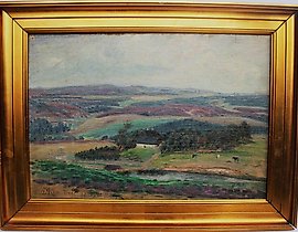 Arnold Krogh. The Summer Villa Vrads in the Danish Wilderness. Vrads 1920 with a dedication to Axel Berg.