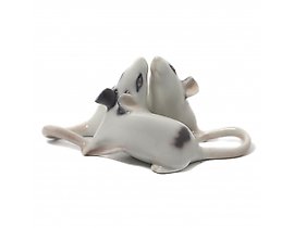 Porcelain figurine "Pair of Mice" by Royal Copenhagen, before 1923.