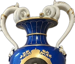 Porcelain Vase. Royal KPM Berlin Manufactory with Portrait of Wilhelm I