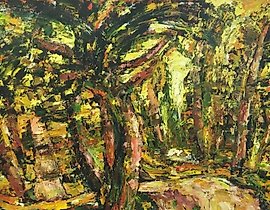 Дорога через сосны