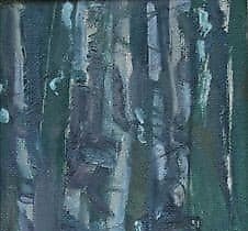 等待。纸板，油画。38 x 19 厘米