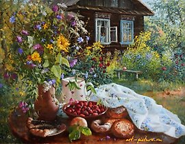 "Warm evening. oil. canvas."