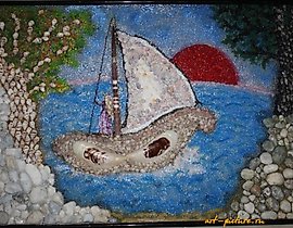 The Illusion of Choice Mosaic on Glass