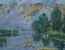 Morning. Canvas, oil. 28 x 37 cm.