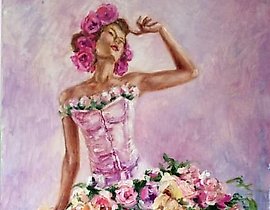 "夏天" 油画，画布