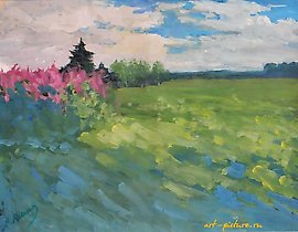 Ivan tea Paper, watercolor, gouache.