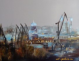 Samara. Evening oil on canvas.