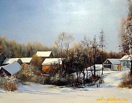 冬天在马约尔，油画，画布