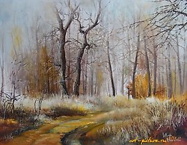 十一月 油画，画布