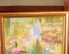 Pond canvas, oil