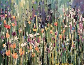 "Summer canvas, acrylic"