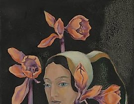 The translation of the text is: "Soul Oil, enamel, canvas."