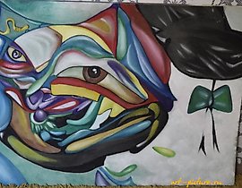 The translation of "капли. гуаш" into simplified Chinese is "水滴。水粉".