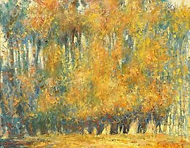 The text translates to "Poplar August" in English.