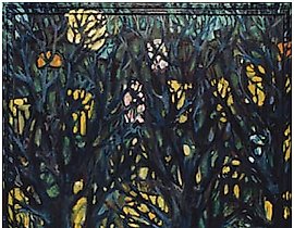 "Moonlight Canvas, oil"