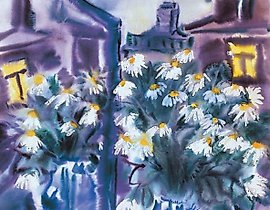 The translation of "Отражение Акварель" into English is "Reflection Watercolor."