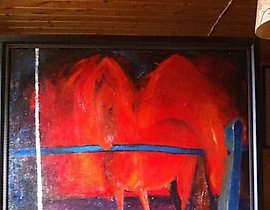 Horse song oil canvas