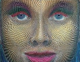 The phrase "Образ материнской платы акрил" translates to "Image of the acrylic motherboard" in English.