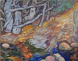 "Untitled oil on canvas"