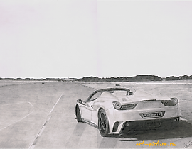 法拉利458意大利图形，纸张