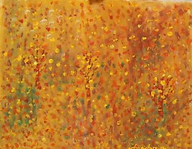 "Autumn canvas, acrylic"