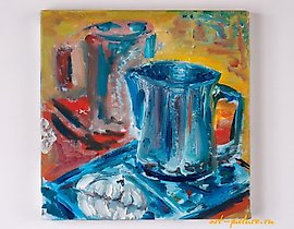 The translation of "Зефир масло, холст" into English is "Marshmallow oil, canvas."