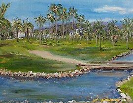 Denarau Golf Club acrylic, canvas