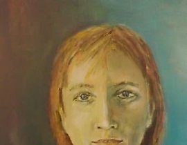 自画像 丙烯，画布