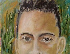 "Islander acrylic, canvas"