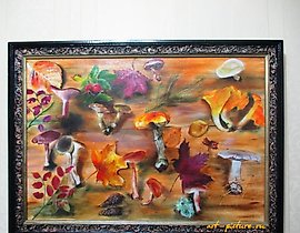 蘑菇 油画，画布