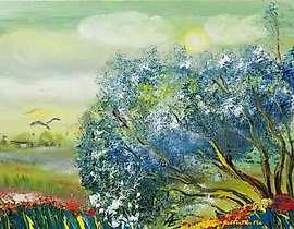 春天 布面，丙烯