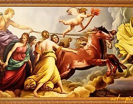 "《阿芙罗拉》根据G. Reni创作，油画，画布"