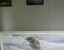 秋天的白杨幽怨  水粉，纸板